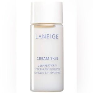 NEW Laneige Cream Skin Cerapeptide Toner &Moisturizer Travel Size 25mL /0.84oz.